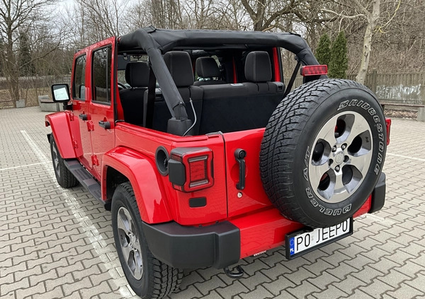 Jeep Wrangler cena 119000 przebieg: 72000, rok produkcji 2016 z Poznań małe 742